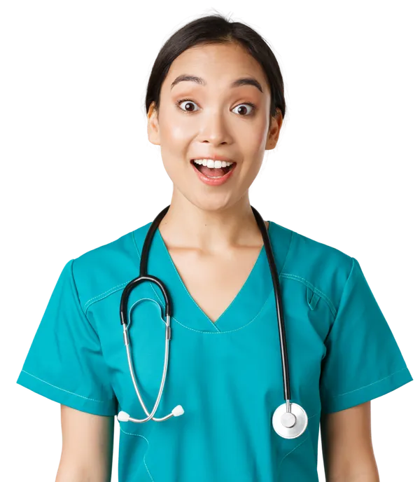 Smiling woman demonstrating perfect dental health